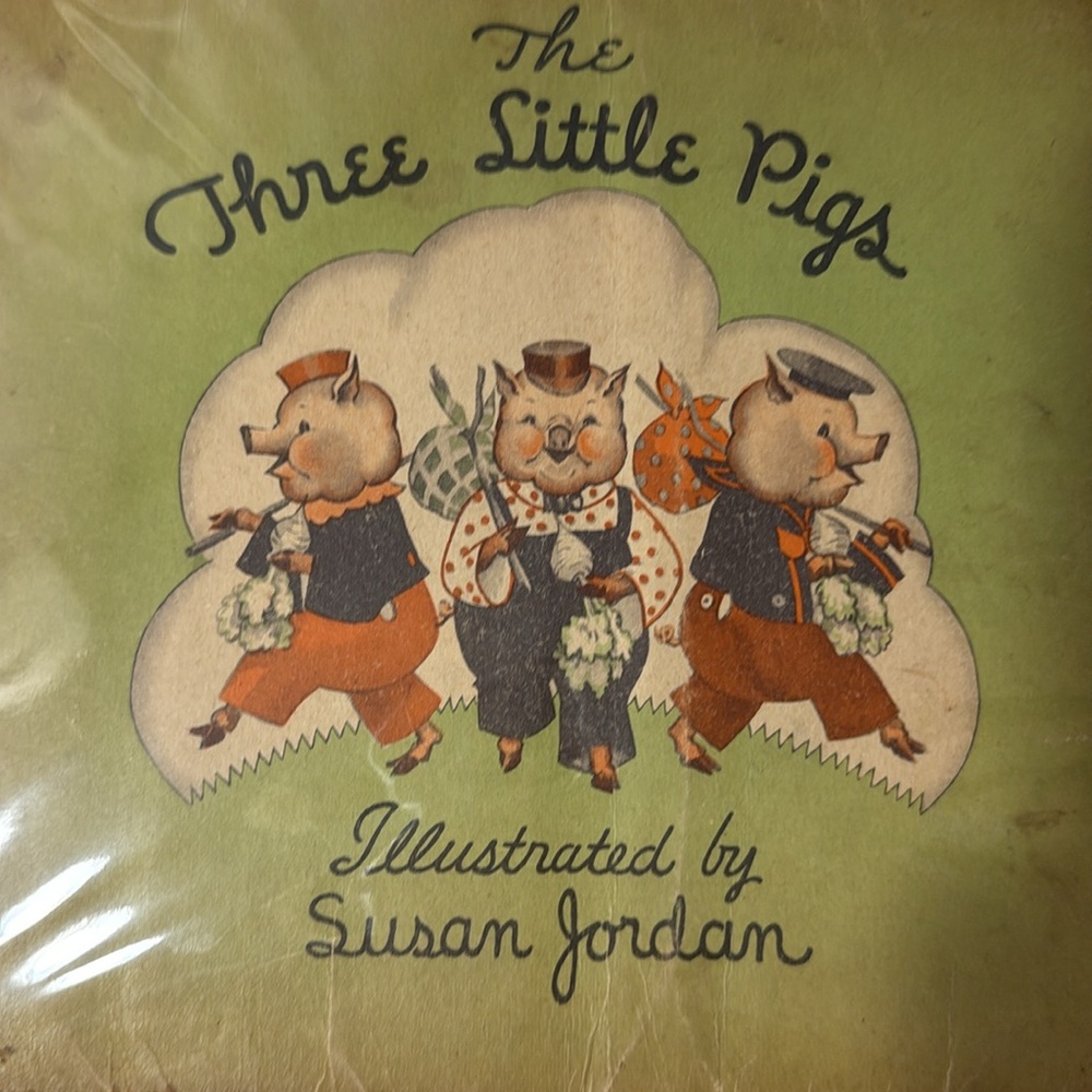 The Three Little Pigs c1933, illustrated by Susan Jordan, Whitman Publishing
